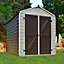 Palram - Canopia Skylight 6x8 Apex Tan Plastic Shed with floor