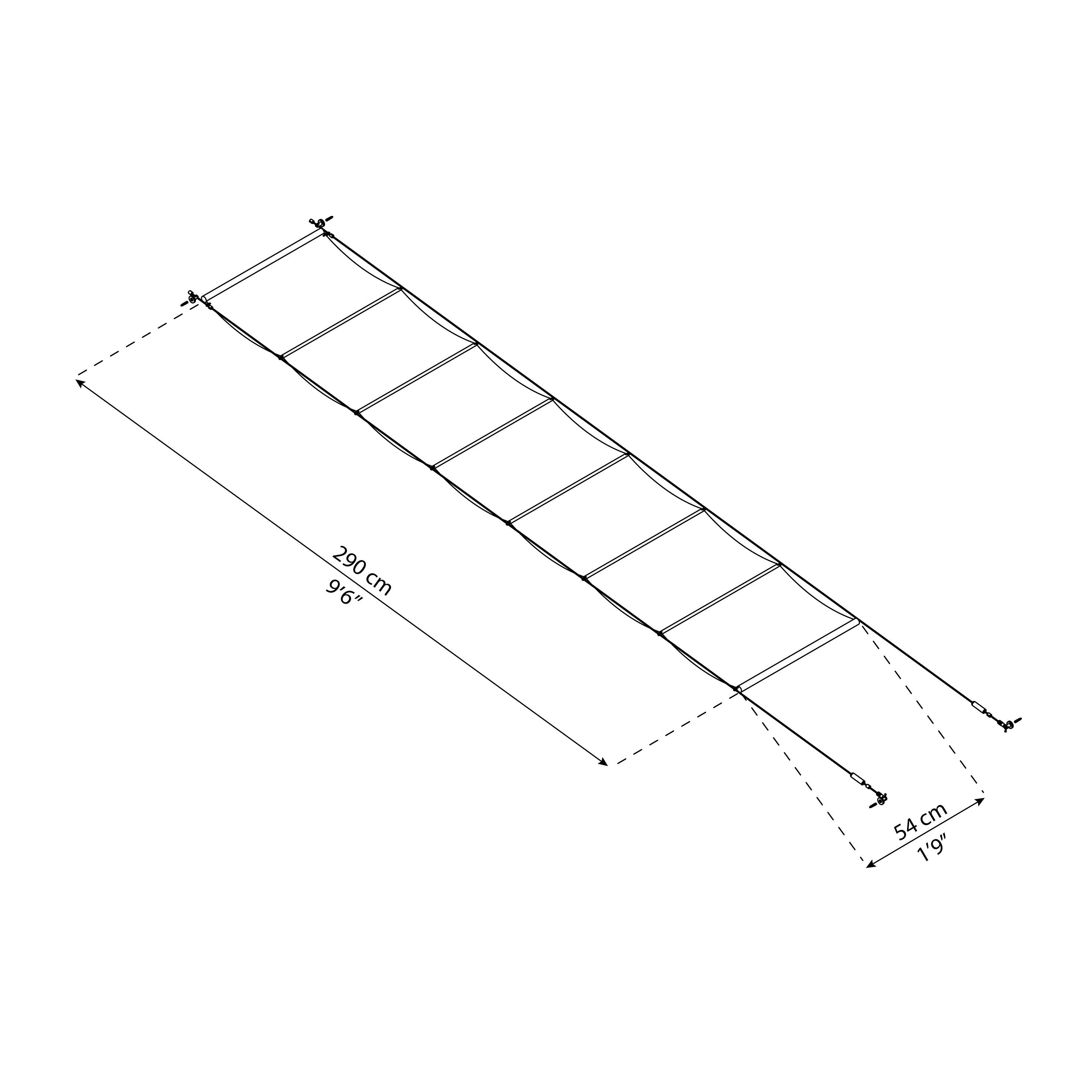 Palram - Canopia White Patio cover roof blind (W) 7300mm (H)540mm
