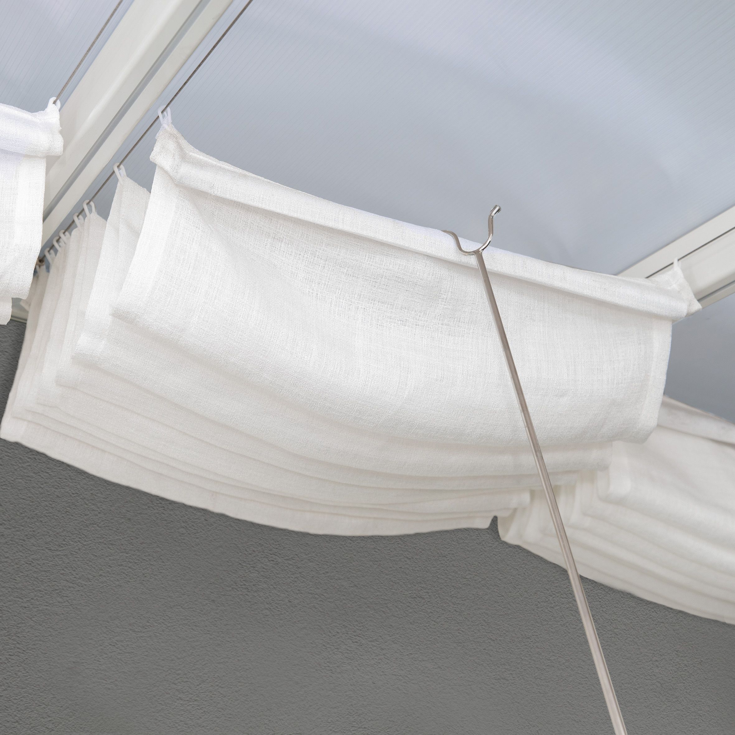 Palram - Canopia White Patio cover roof blind (W) 7300mm (H)540mm