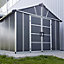 Palram - Canopia Yukon 11x17 ft Apex Dark grey Plastic 2 door Shed
