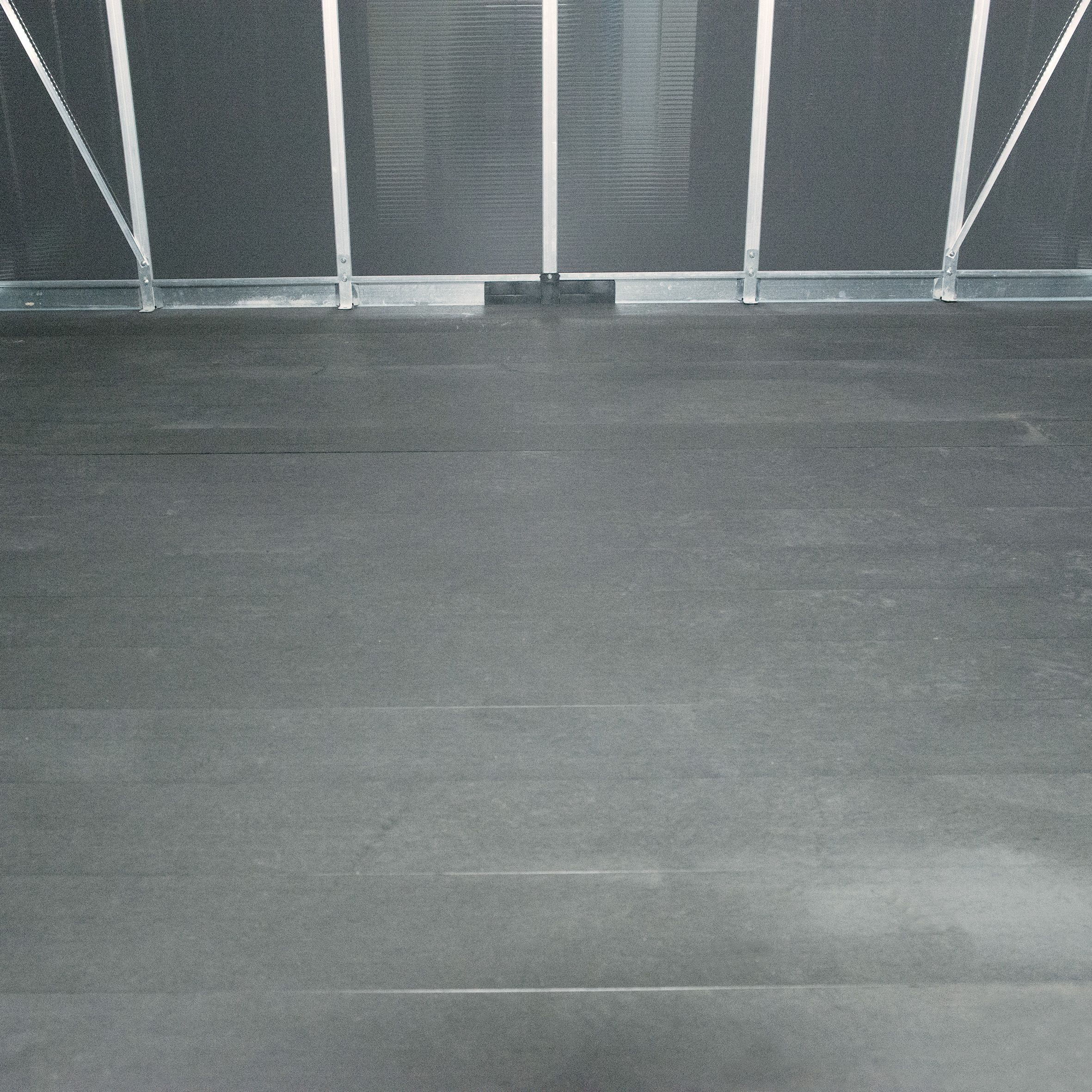 Palram - Canopia Yukon with Floor 11x9 ft Apex Dark grey Plastic 2 door Shed with floor