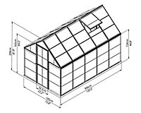 harmony palram 6x10 polycarbonate greenhouse apex diy