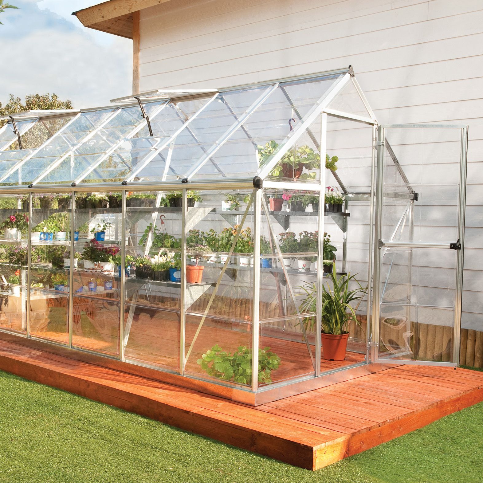 palram greenhouse harmony polycarbonate 6x14 apex diy