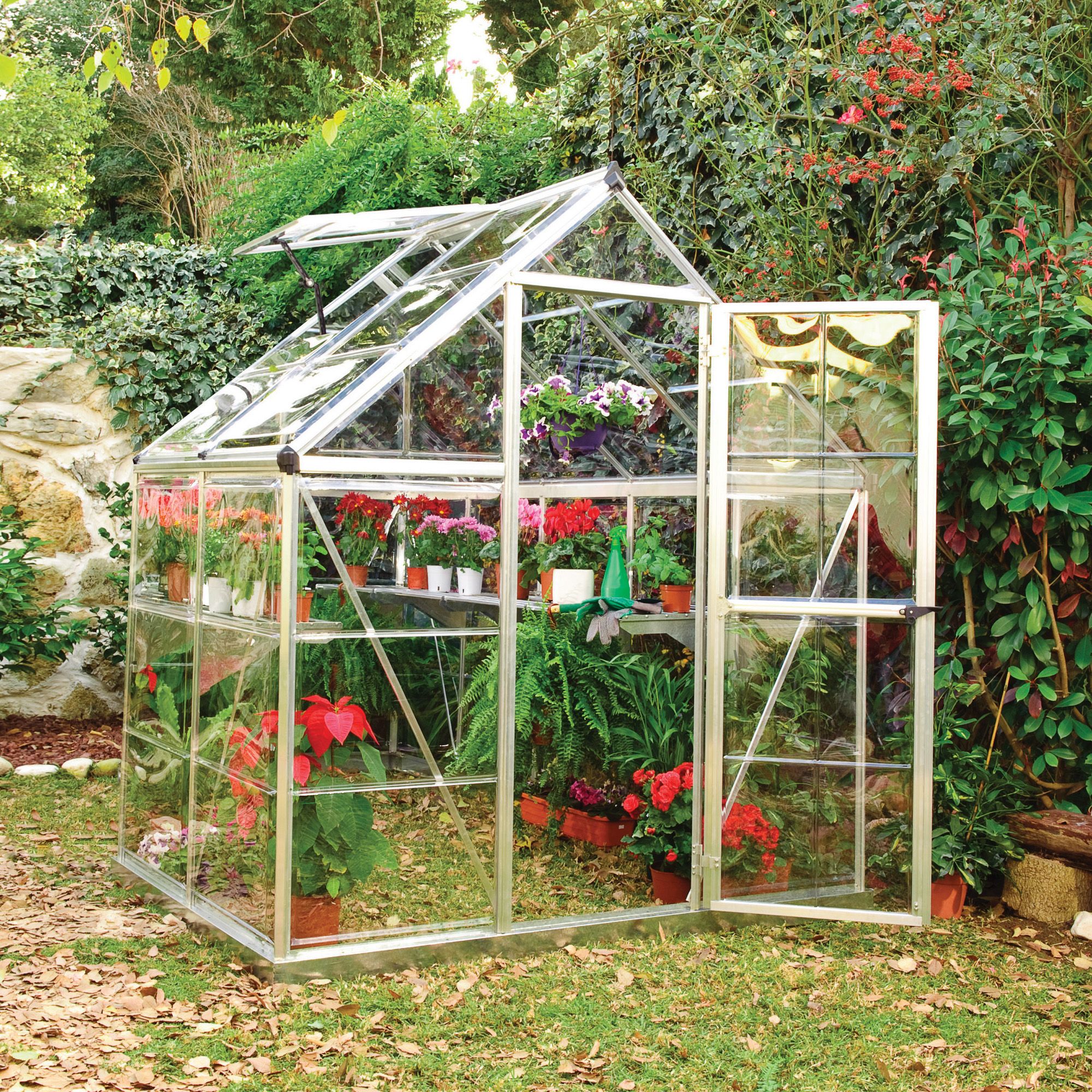 palram greenhouse harmony 6x4 polycarbonate apex diy