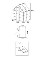 6x4 palram polycarbonate apex