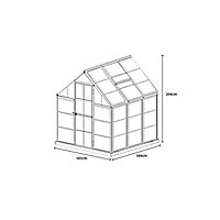 palram apex 6x6 harmony polycarbonate greenhouse diy greenhouses