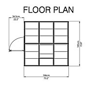 palram 6x6 apex polycarbonate greenhouse harmony diy greenhouses