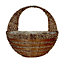 Panacea Fern & rope Rattan Hanging basket, 40cm