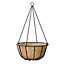 Panacea Forge Black Round Wire Hanging basket, 35cm