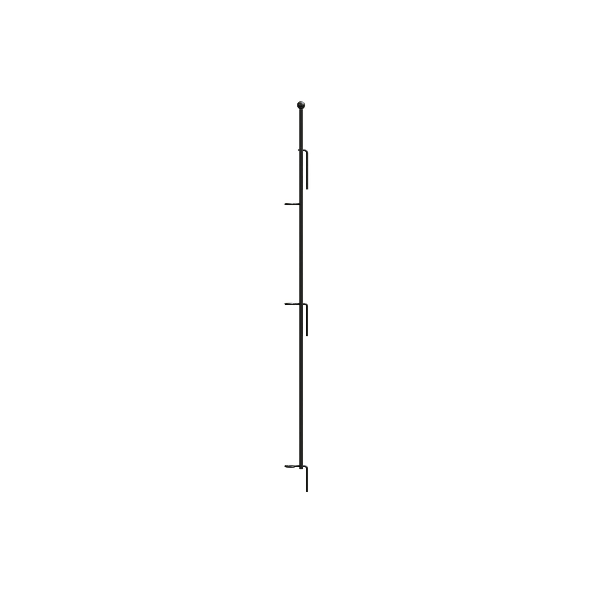 Panacea Multi-Purpose Grid Fence Black Metal Gate post (H)0.91m
