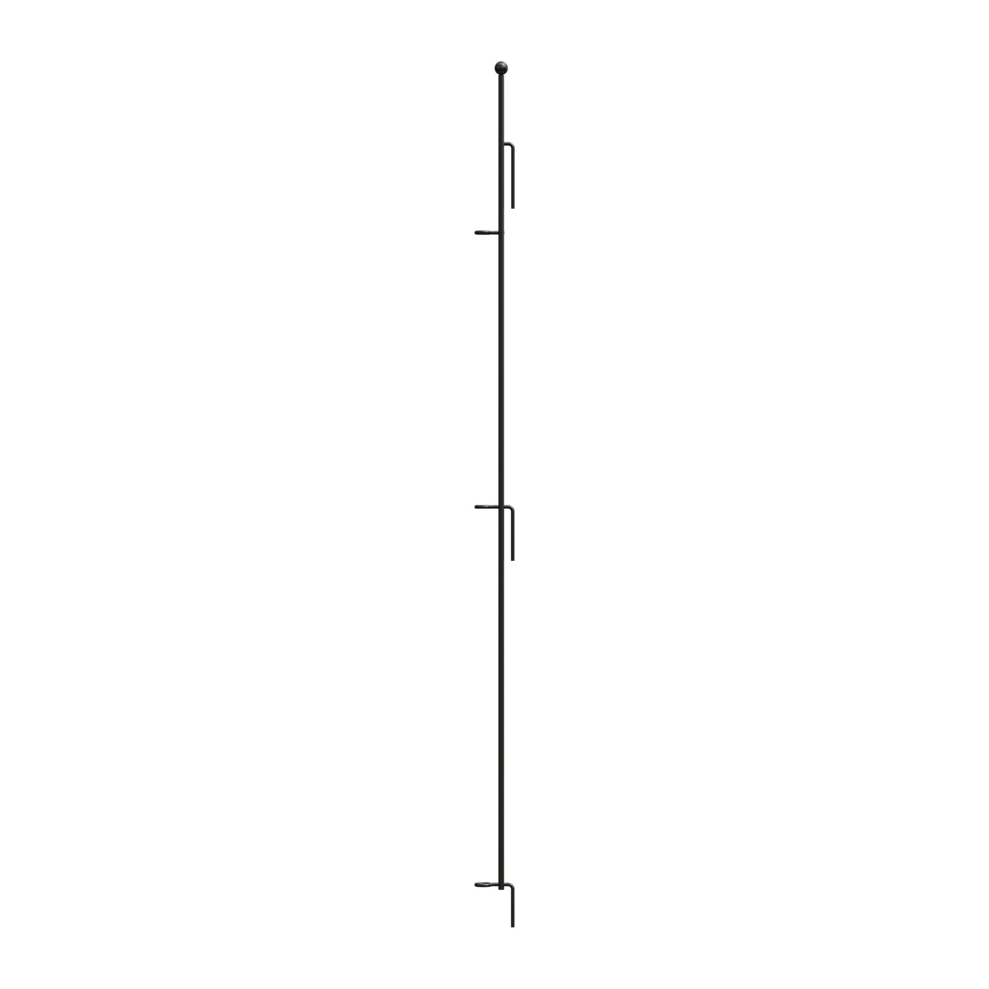 Panacea Multi-Purpose Grid Fence Black Metal Gate post (H)1.2m