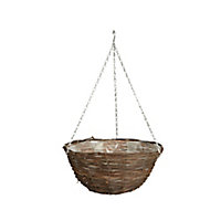 Panacea Rattan Hanging basket, 30cm