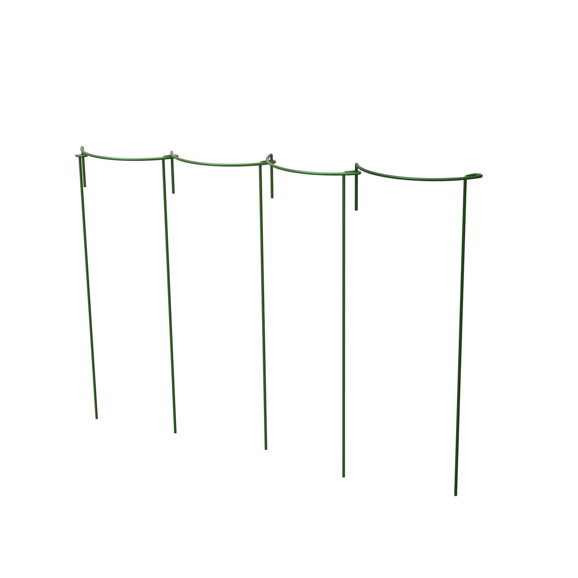 Panacea Steel Curved Plant support frame (L)45cm (Dia)18cm, Set of 4