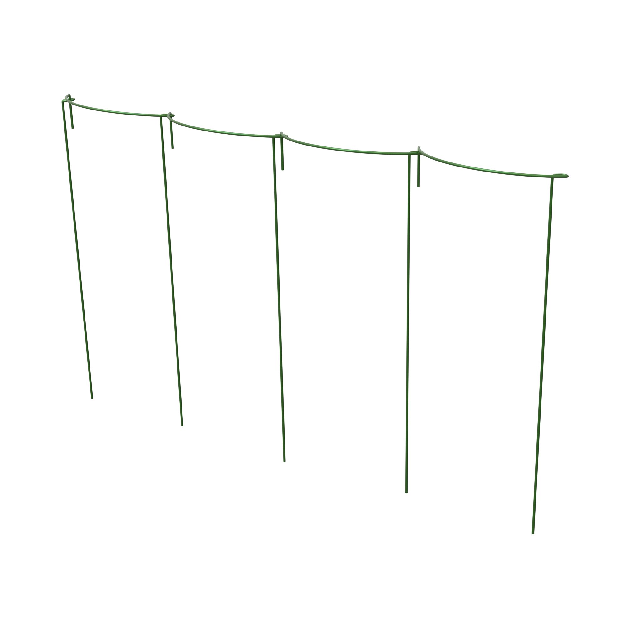 Panacea Steel Curved Plant support frame (L)60cm (Dia)25cm, Set of 4