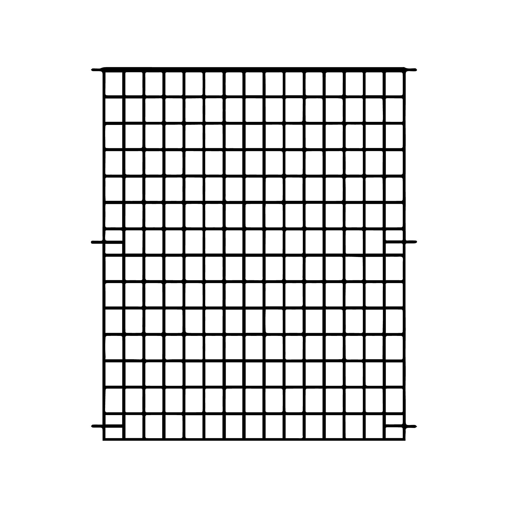 Panacea Traditional Black Metal Fence panel (W)0.93m (H)1.07m