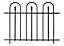 Panacea Triple Arch Traditional Railings, (L)1.22m (H)0.91m (T)20mm