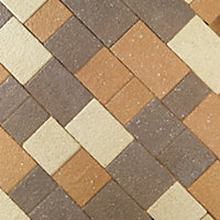 Panache textured Red Block paving (L)200mm (W)100mm, Pack of 404