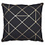 Panaji Geometric Black Cushion
