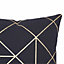 Panaji Geometric Black Cushion