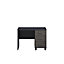 Pandora Black & graphite 3 Drawer Dressing table (H)710mm (W)1200mm (D)420mm