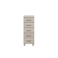Pandora Textured Elm effect 5 Drawer Chest of drawers (H)1100mm (W)400mm (D)420mm