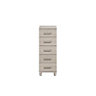 Pandora Textured Elm effect 5 Drawer Chest of drawers (H)1100mm (W)400mm (D)420mm
