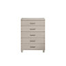 Pandora Textured Elm effect 5 Drawer Chest of drawers (H)1100mm (W)800mm (D)420mm