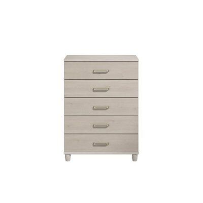 Pandora Textured Elm effect 5 Drawer Chest of drawers (H)1100mm (W ...