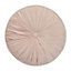 Paoletti Pink Plain quilted Indoor Cushion (L)40cm x (W)40cm