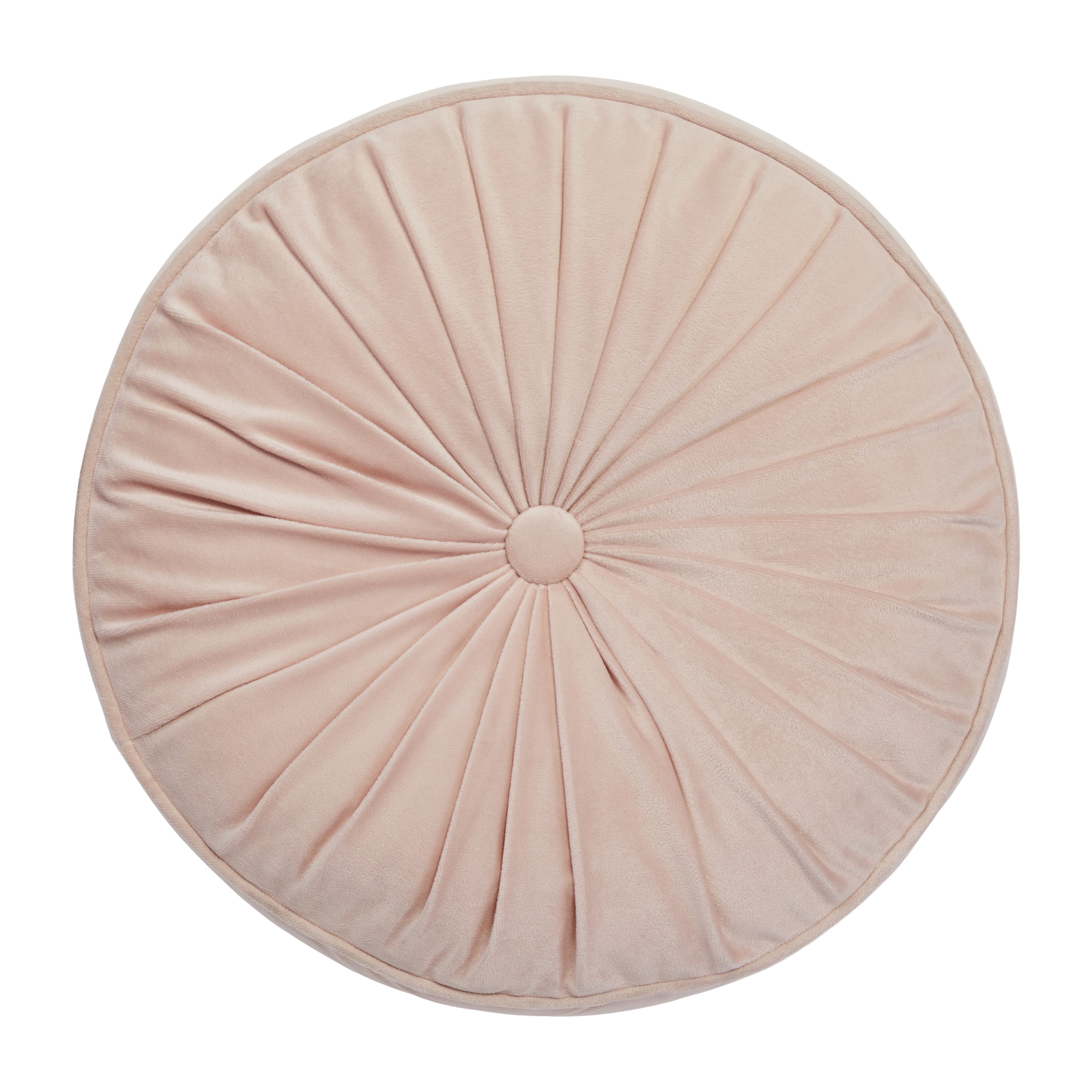 Paoletti Pink Plain quilted Indoor Cushion, (L)40cm x (W)40cm