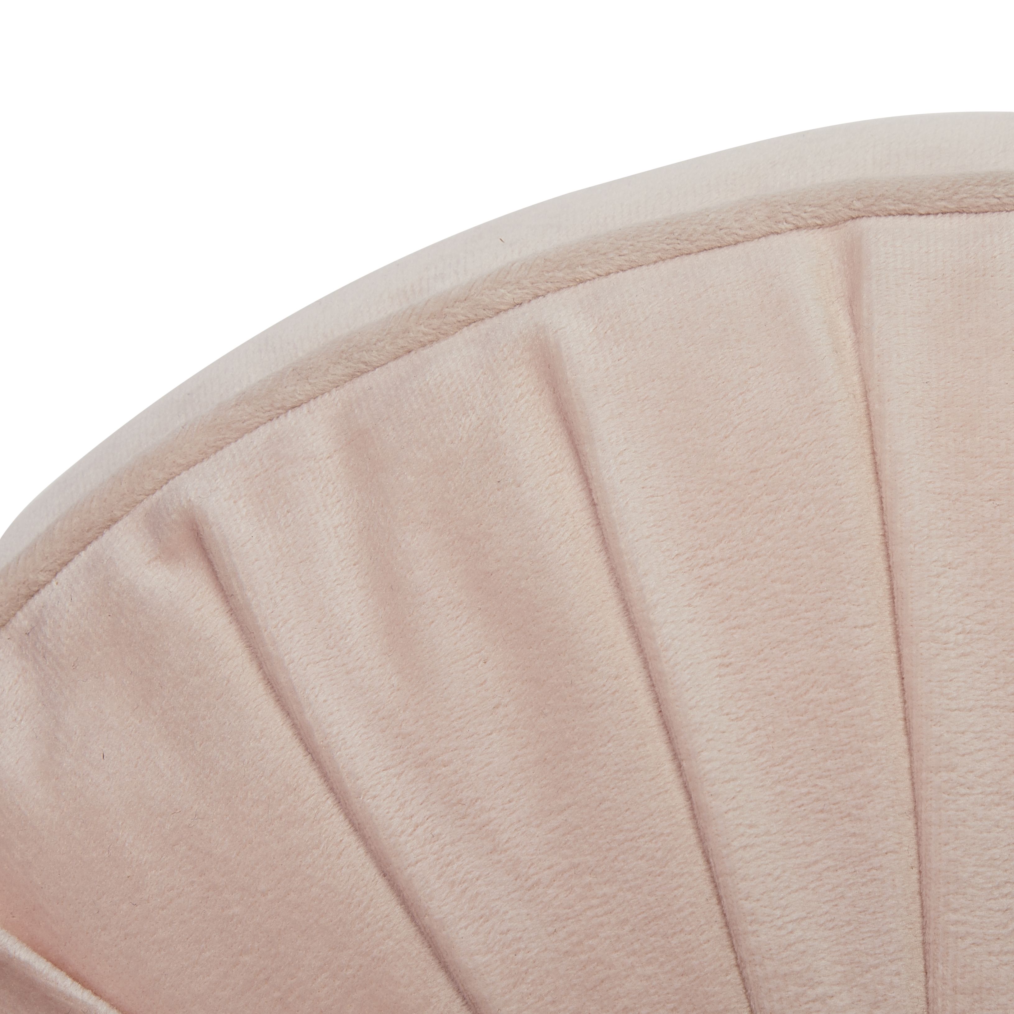 Paoletti Pink Plain quilted Indoor Cushion, (L)40cm x (W)40cm