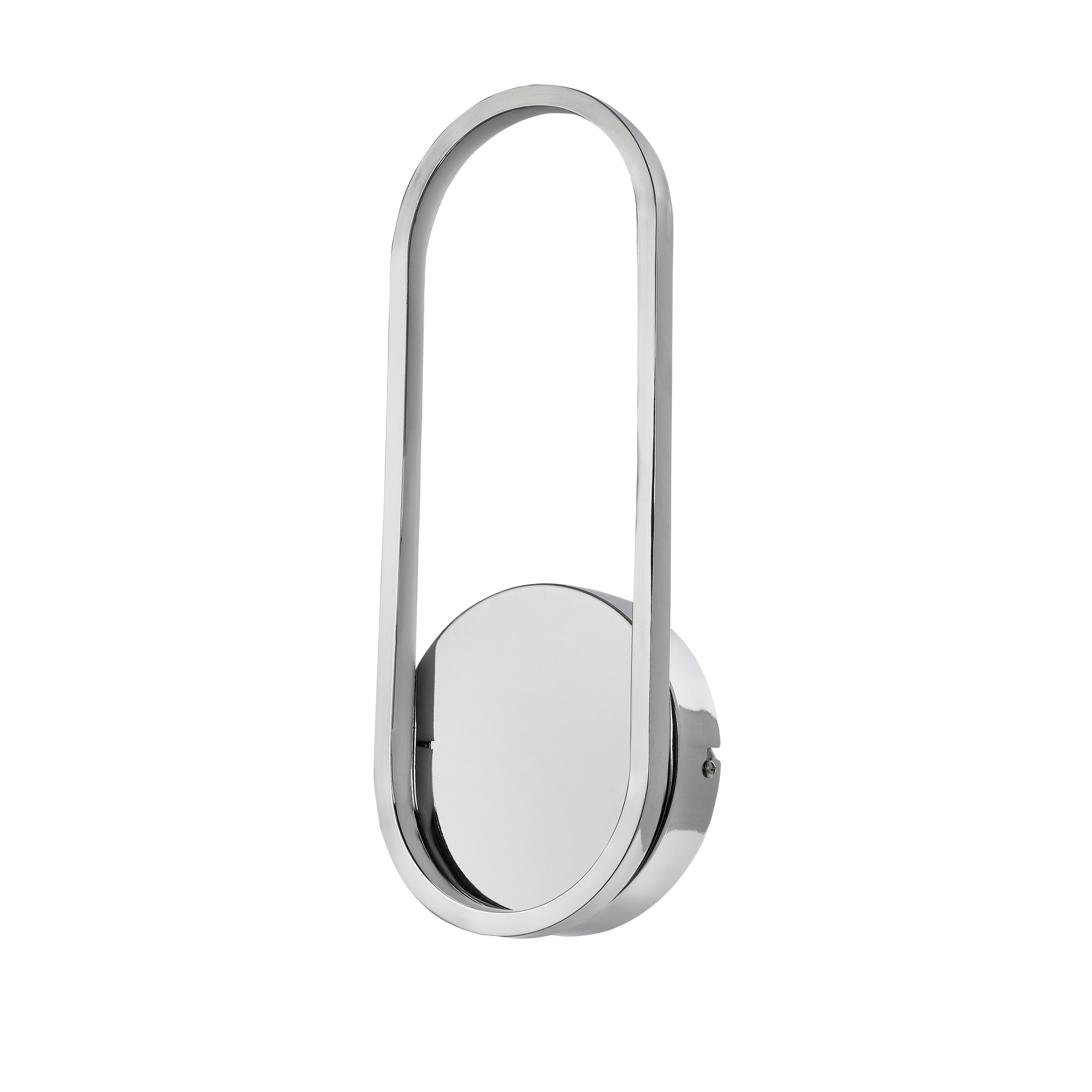 Papua Modern Chrome effect Wired LED Wall light
