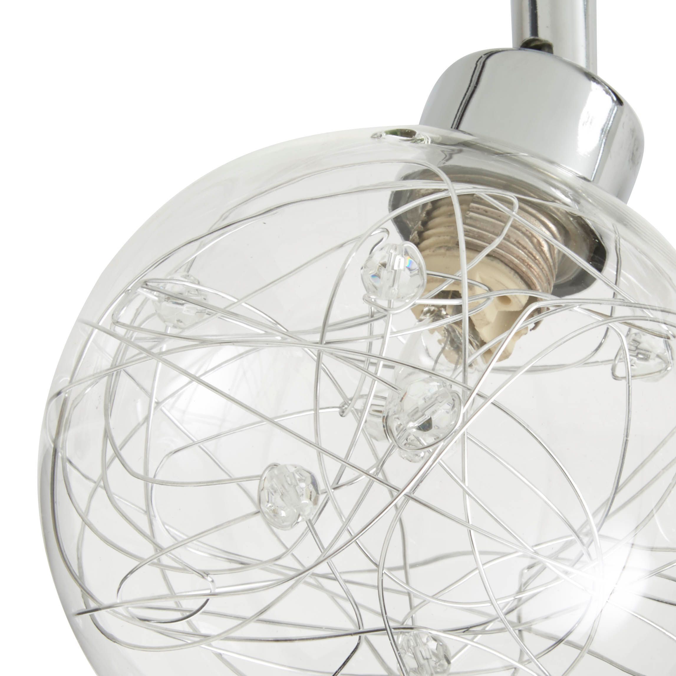 Paralia Gloss Chrome effect 4 Light Spotlight