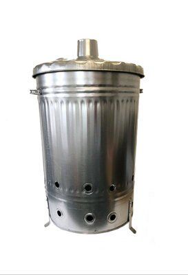 Parasene 9051 Galvanised Garden Incinerator Fire Bin by Gardman at