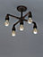 Parel Pendant Bronze effect 5 Lamp Ceiling light