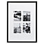 Paris Black & white Framed print (H)440mm (W)540mm
