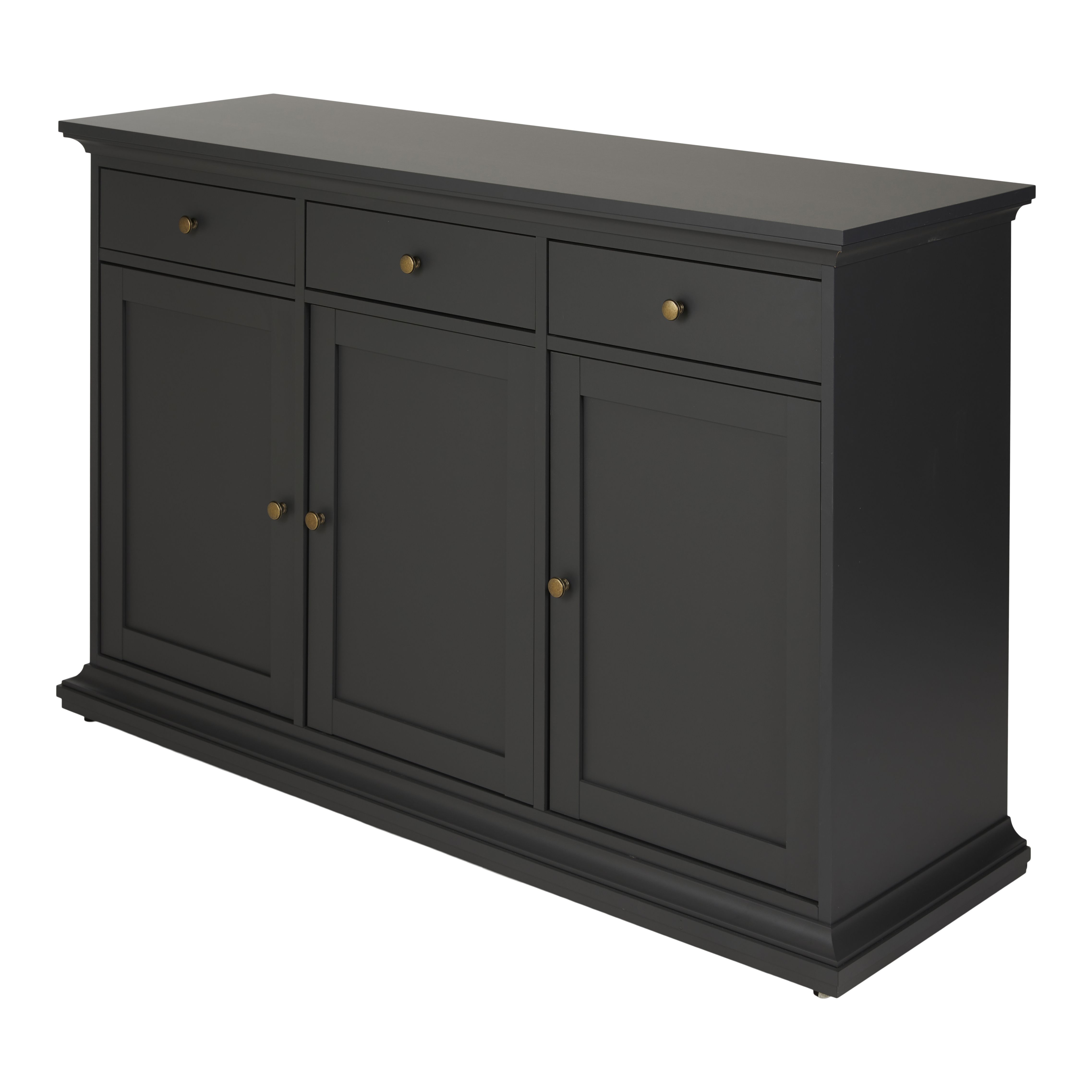 Grey black store sideboard