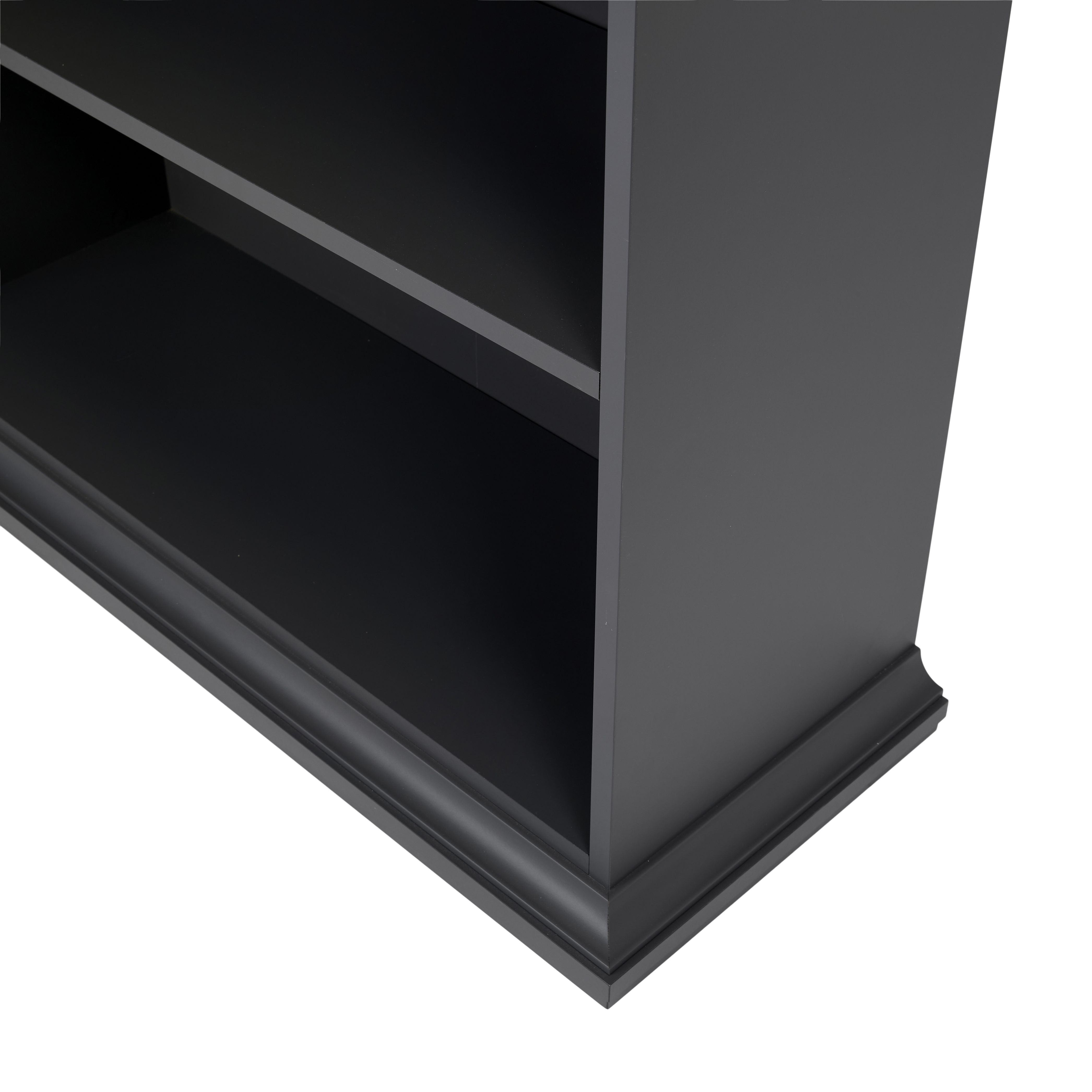 Paris Grey 5 Shelf Freestanding Rectangular Bookcase (H)200mm (W)962mm (D)366mm