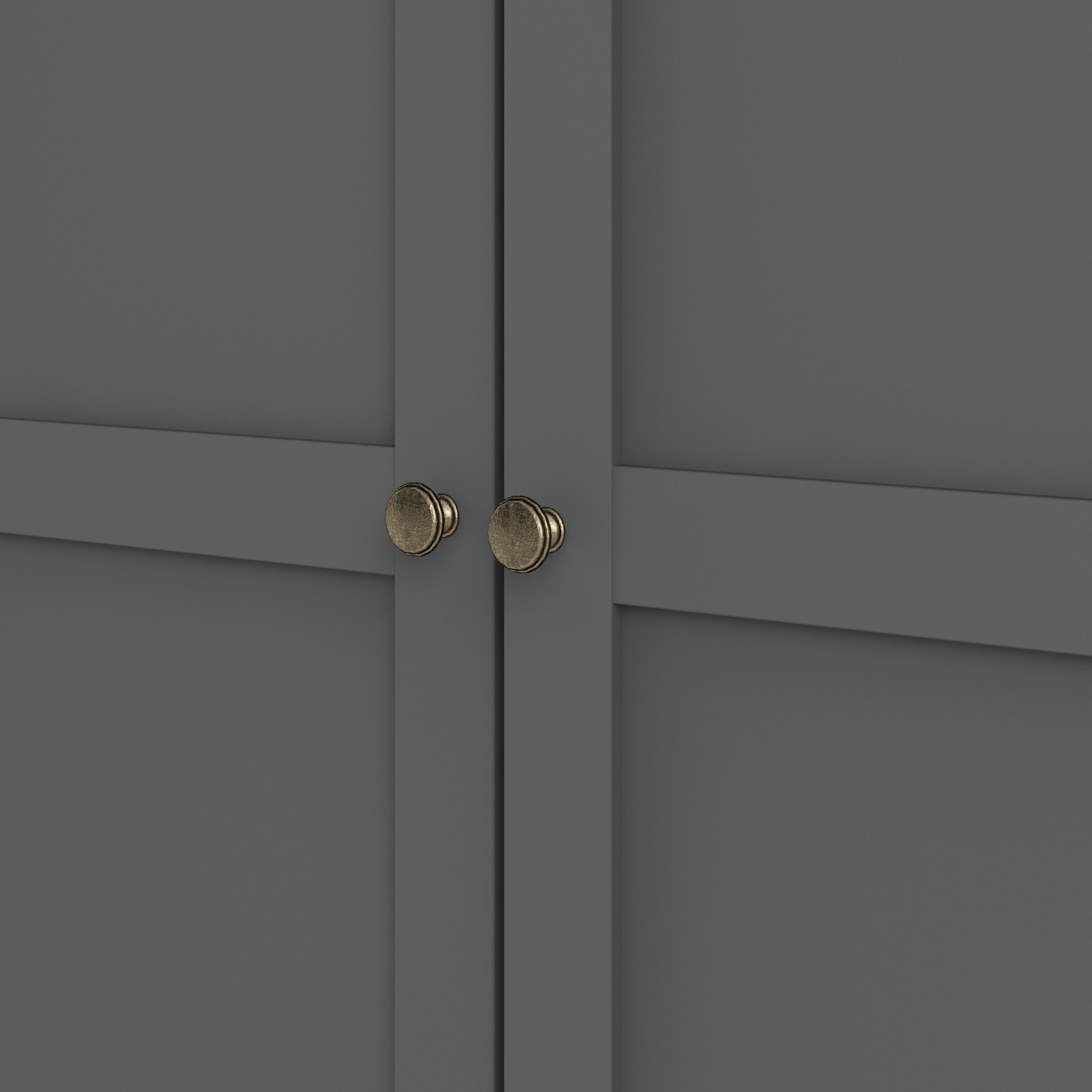 Paris Modern Matt grey Double Wardrobe H 2006mm W 962mm D 605mm