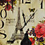 Paris Multicolour Clock