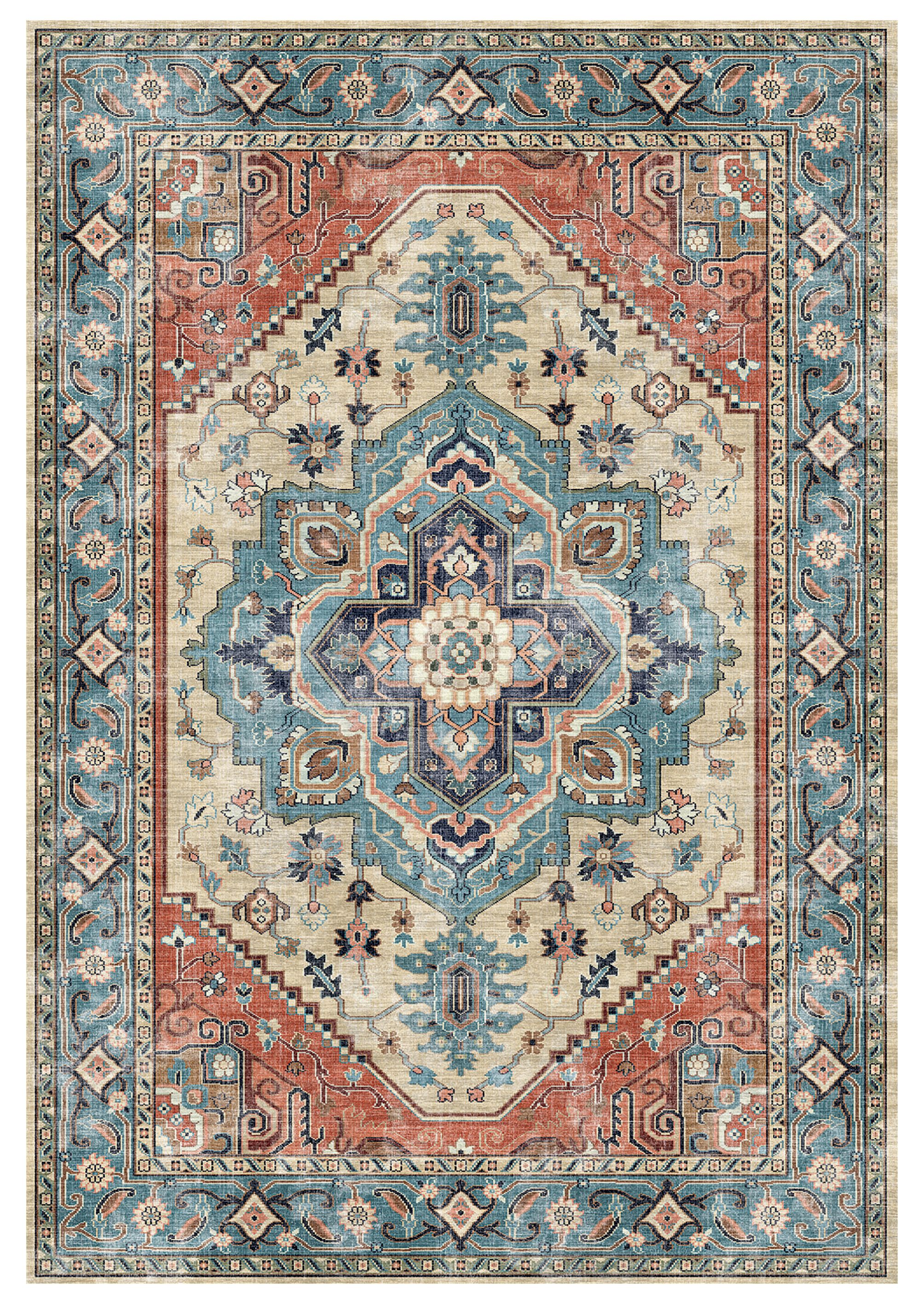 Parisa Multicolour Persian Large Rug, (L)230cm x (W)160cm