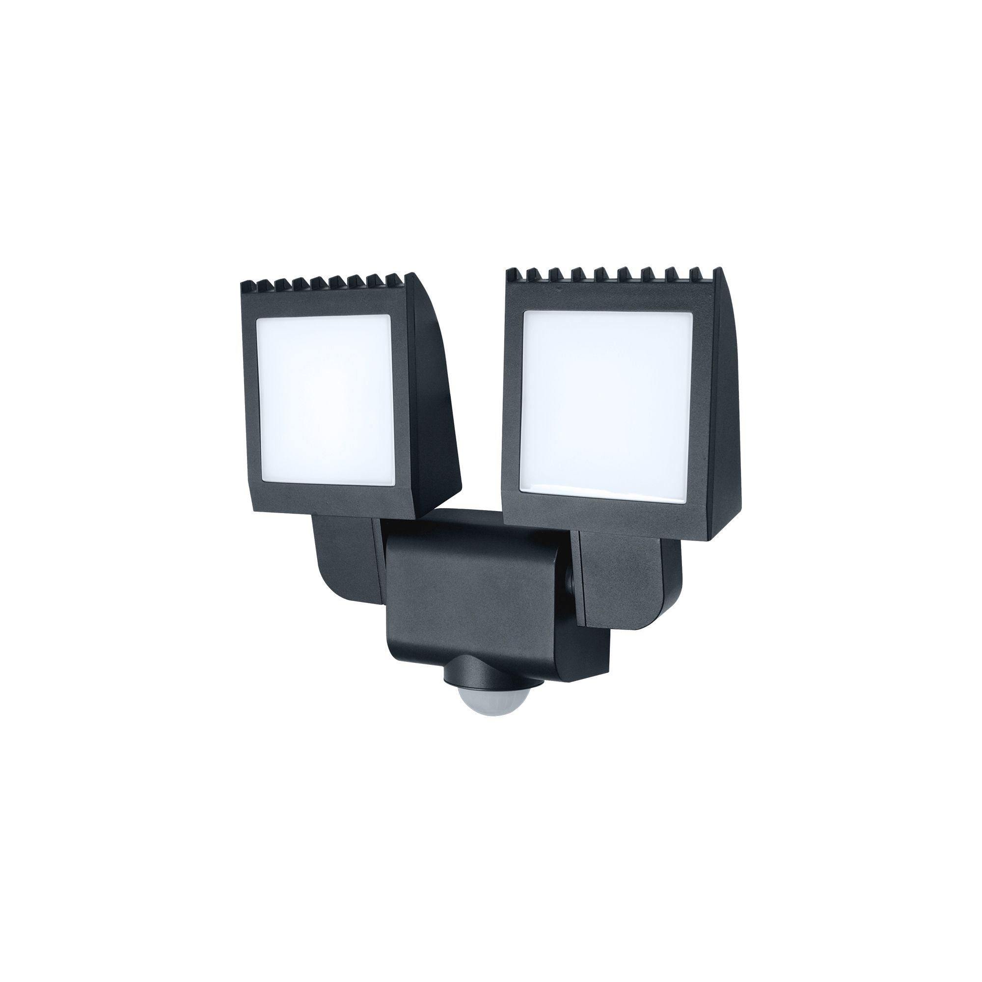 Parksville AR0218-2B Black Mains-powered Cool white Outdoor LED PIR Floodlight 2600lm - 3
