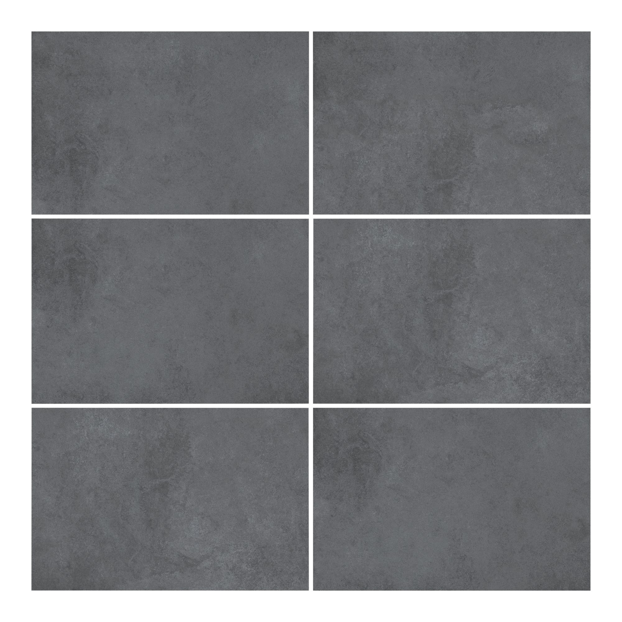 Paski Anthracite Matt Concrete effect Textured Porcelain Outdoor Floor Tile, Pack of 1, (L)900mm (W)600mm