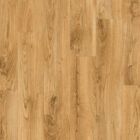 Paso Warm oak Polyvinyl chloride (PVC) Wood effect Luxury vinyl click Flooring Sample