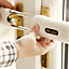 Patlock White Keyless ratchet French door lock, (H)65mm (W)390mm