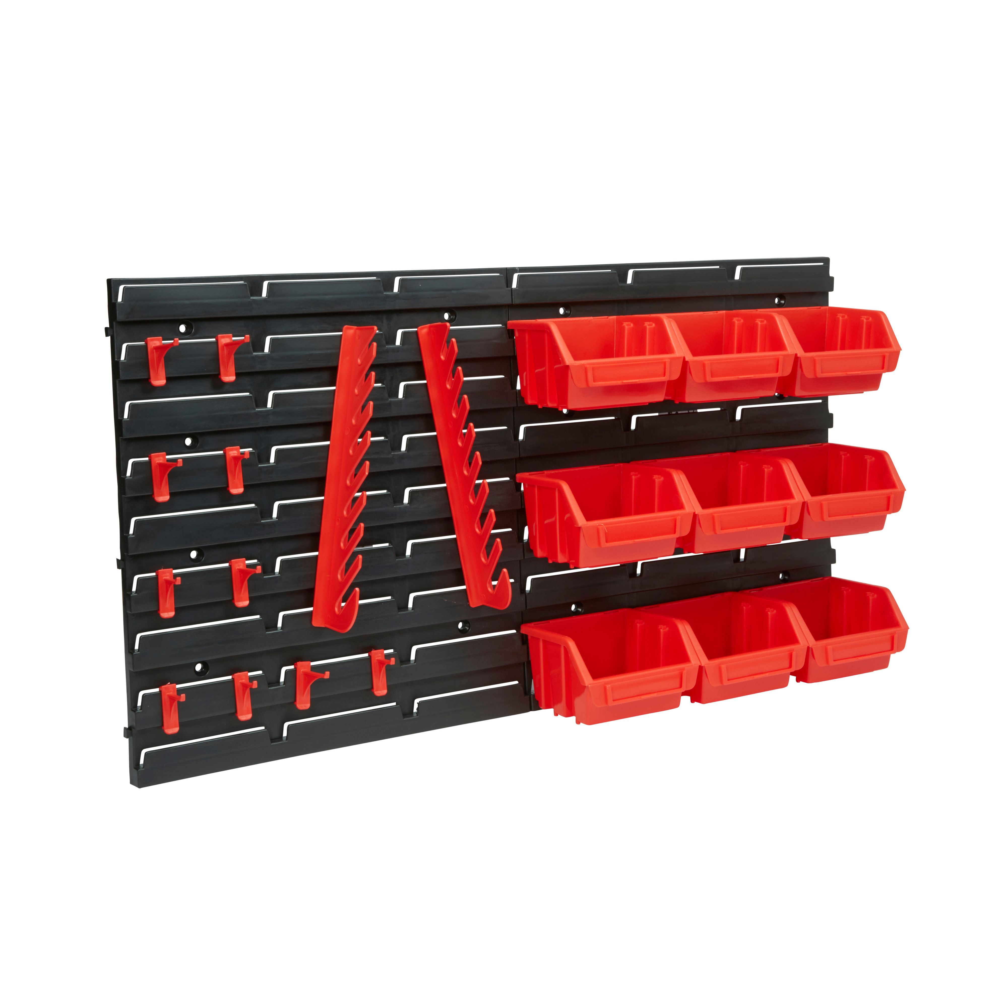 Patrol Ergobox 9 compartment Organiser bin storage system DIY at B&Q