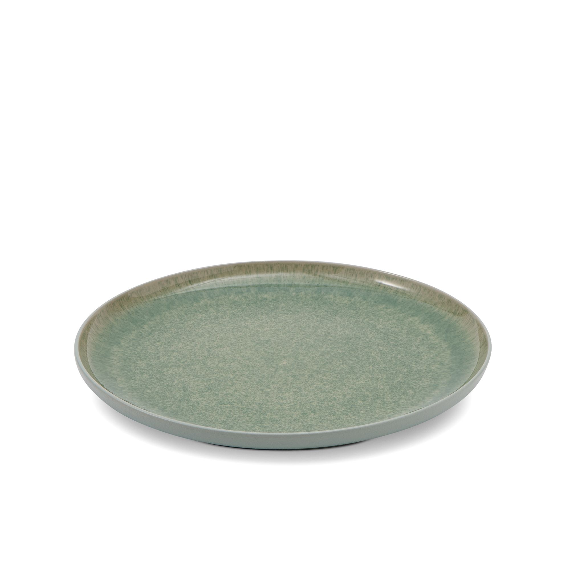Patterned Green Stonewear 12 piece Dinnerware set