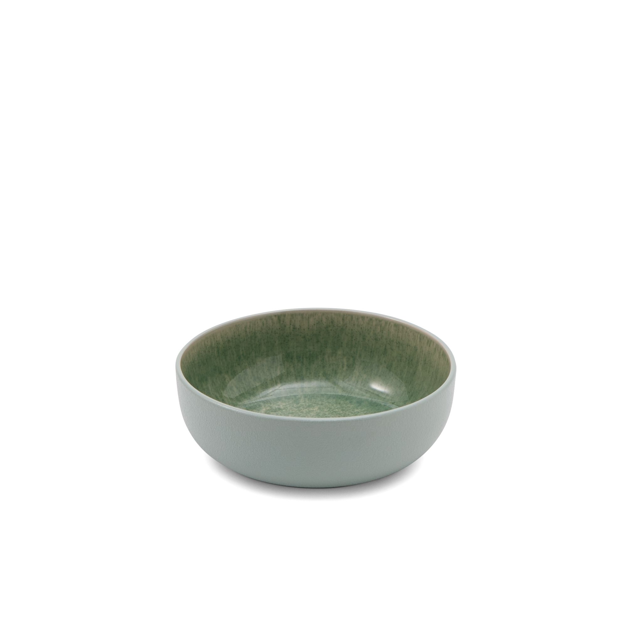 Patterned Green Stonewear 12 piece Dinnerware set