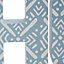 Patterned 'home' Wood Word block, Blue