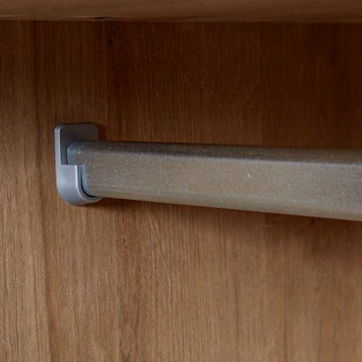 Pattinson Matt oak effect Double Wardrobe (H)2021mm (W)987mm (D)582mm